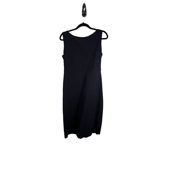Chiara Boni Dress 14 Black Midi Bodycon Neutral Gala Formal LBD Old Money Luxury - Picture 5 of 12